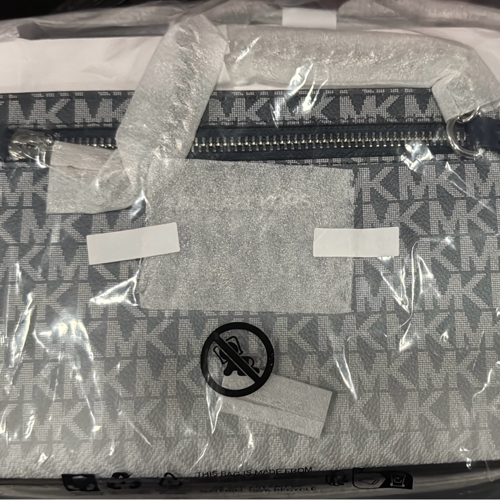 Michael Kors Silver Monogram Handbag